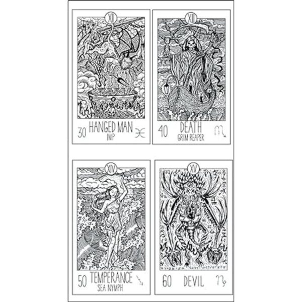 Guirongxin 22 sellos transparentes para tarot místico de_5