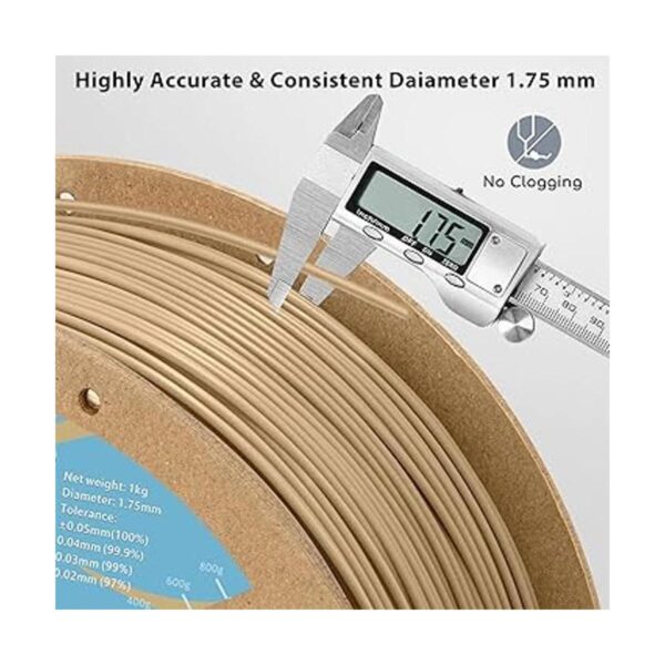 DURAMIC 3D Filamento PLA mate de 0.069 in beige carrete_3