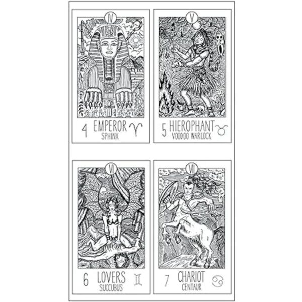 Guirongxin 22 sellos transparentes para tarot místico de_3