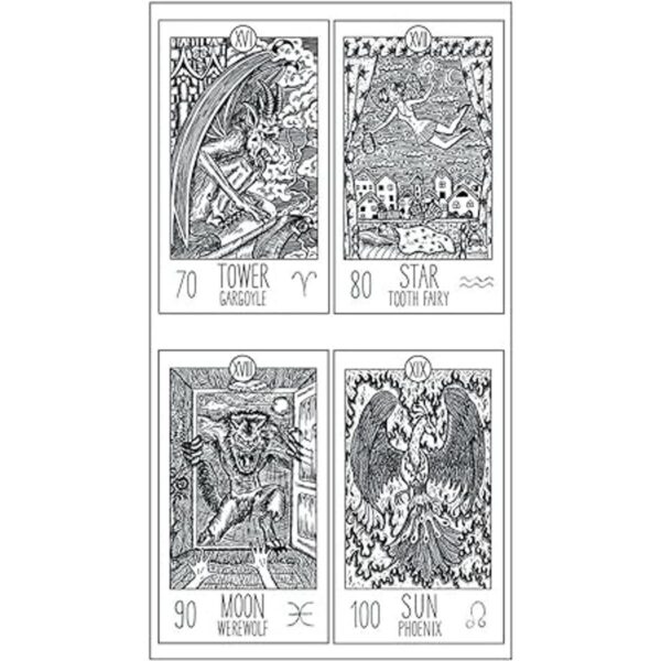 Guirongxin 22 sellos transparentes para tarot místico de_6