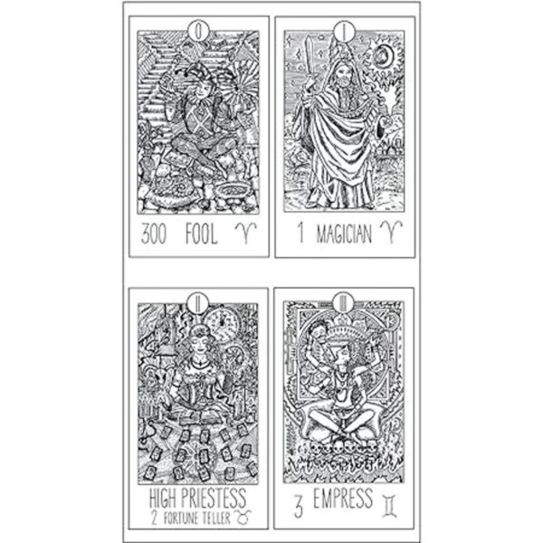 Guirongxin 22 sellos transparentes para tarot místico de_2