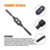 MRELC Mango de llave escariadora de grifo ajustable o_3