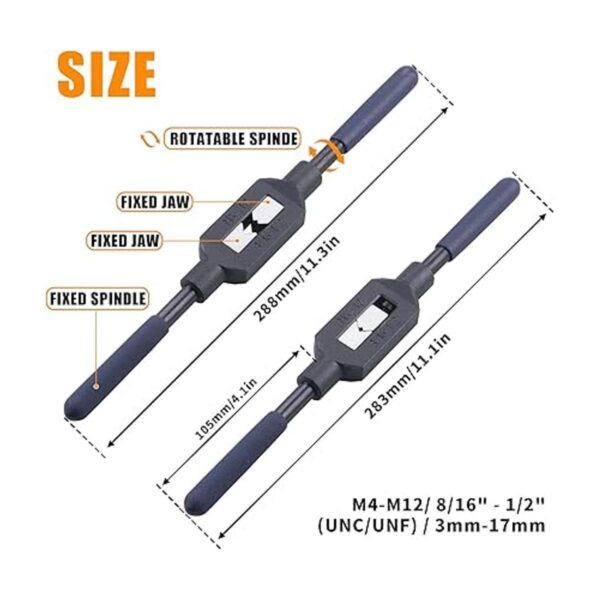 MRELC Mango de llave escariadora de grifo ajustable o_2