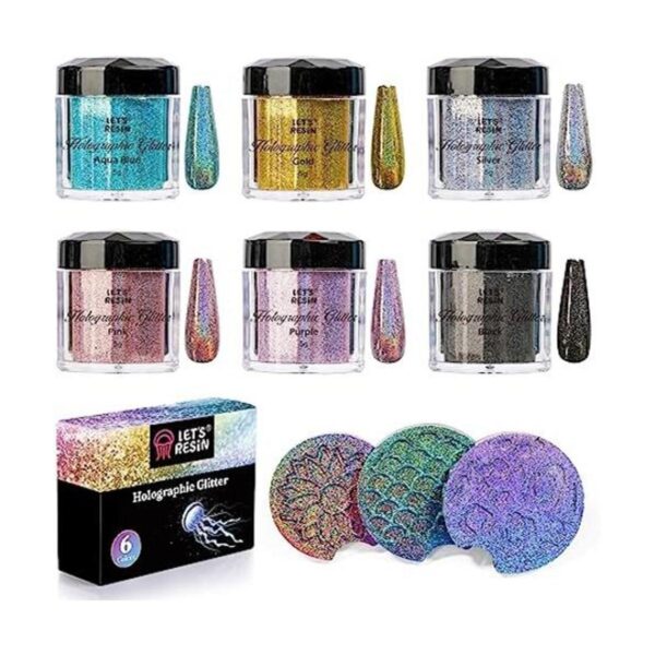 LETS RESIN Brillo holográfico de 0.003 in purpurina_1