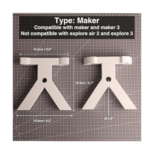 LOPASA Patas adicionales compatibles con Cricut Maker 1
