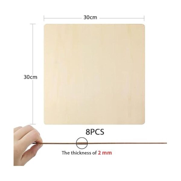 FSWCCK Paquete de 8 piezas de madera para manualidades de