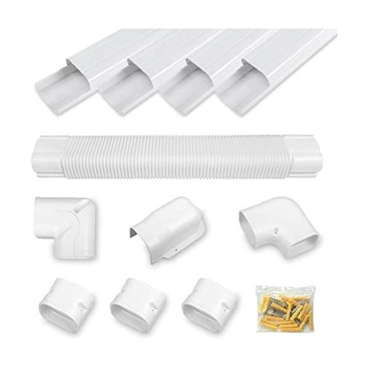MOOITEK Kit de cubierta decorativa de PVC de 5 pulgadas y