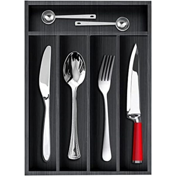 Organizador de cajones de utensilios de cocina bandeja de