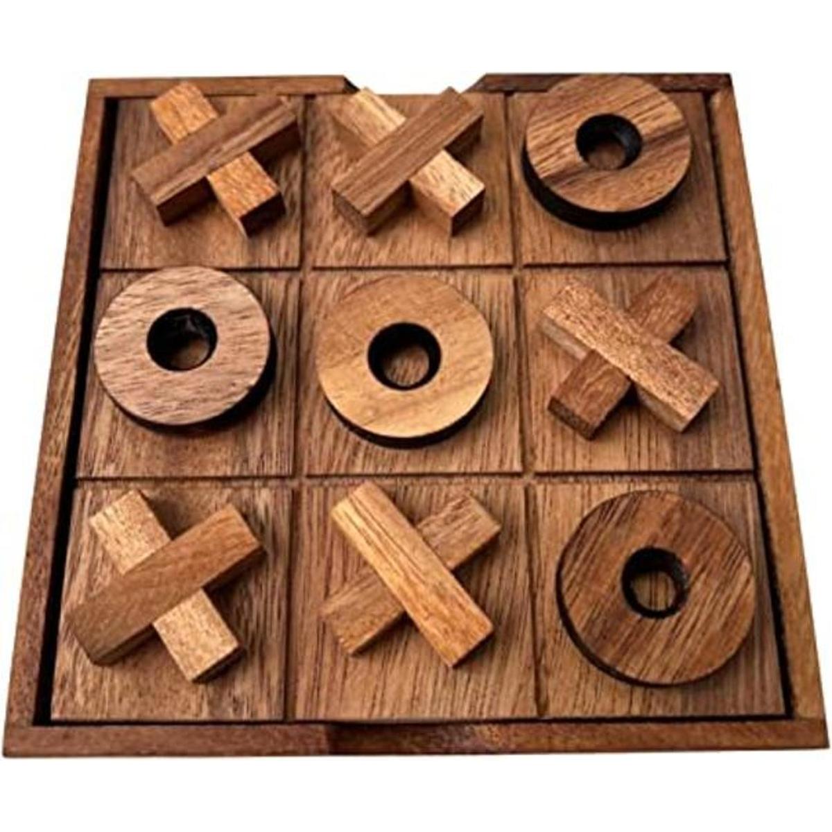 NUTTA TicTacToe Tic Tac Toe Tablero de madera XO OX Games