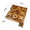 NUTTA TicTacToe Tic Tac Toe Tablero de madera XO OX Games_3