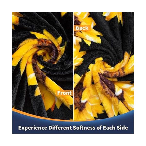 Manta de regalo de girasol para mujer manta de girasol de_4