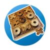 NUTTA TicTacToe Tic Tac Toe Tablero de madera XO OX Games_5