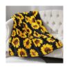 Manta de regalo de girasol para mujer manta de girasol de_2