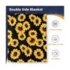 Manta de regalo de girasol para mujer manta de girasol de_3