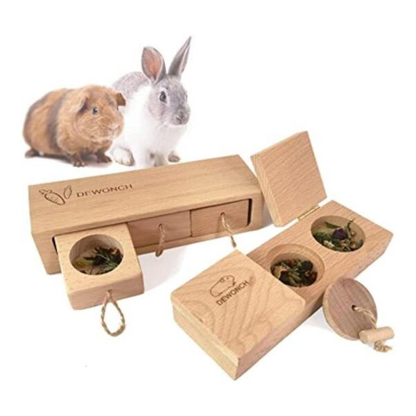 Dewonch Small Animals Hide Treats Foraging Puzzle Toys_1
