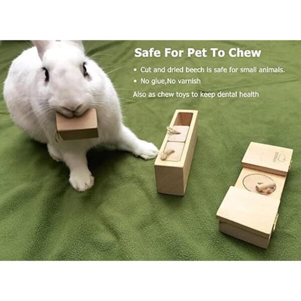 Dewonch Small Animals Hide Treats Foraging Puzzle Toys_4