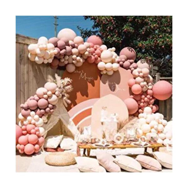Kit de arco de globos rosa polvoriento guirnalda de_1
