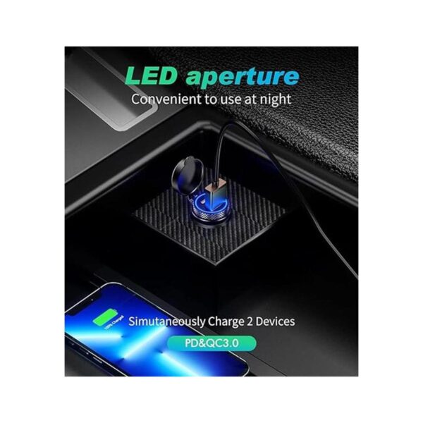 KEWIG Cargador USB C para automóvil 60 W5 A súper mini