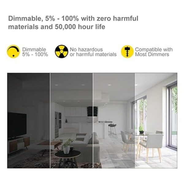 NUWATT Downlight empotrable de cardán LED de 3 pulgadas_4
