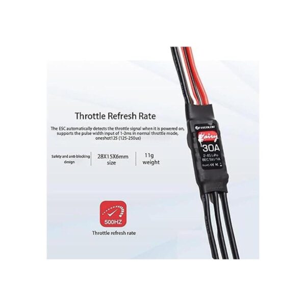 FLYCOLOR 30A ESC 24S sin escobillas con 5V 1A BEC para