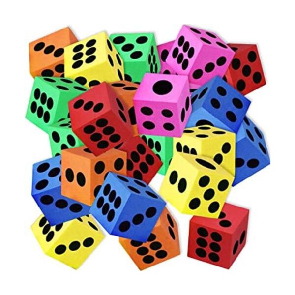 ArtCreativity Juego de 48 dados de espuma para niños_1