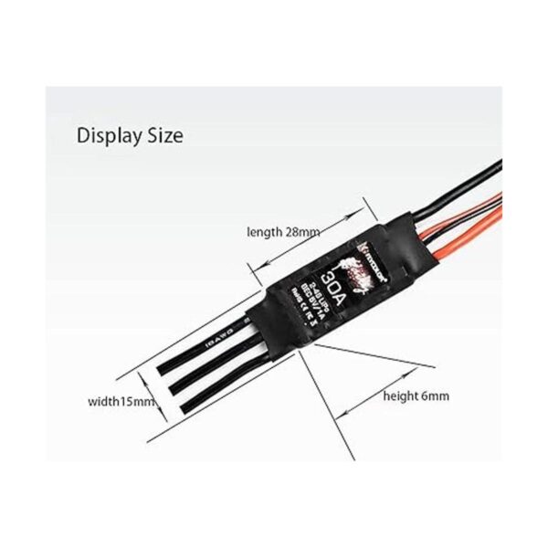 FLYCOLOR 30A ESC 24S sin escobillas con 5V 1A BEC para