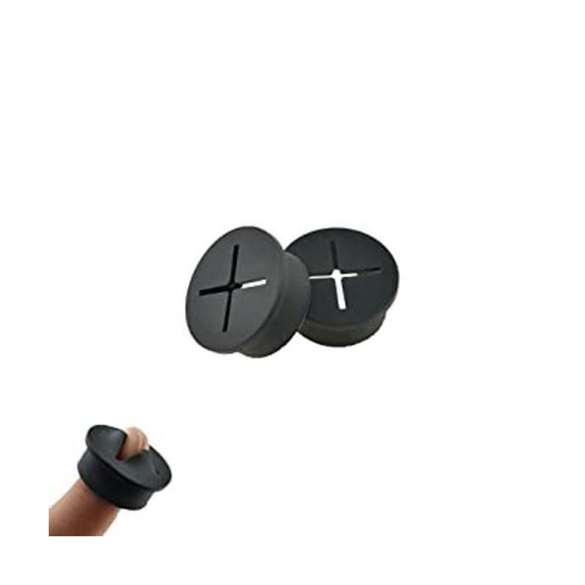 HAHIYO 4 unidades de 1 pulgada 0.984 in negro de goma