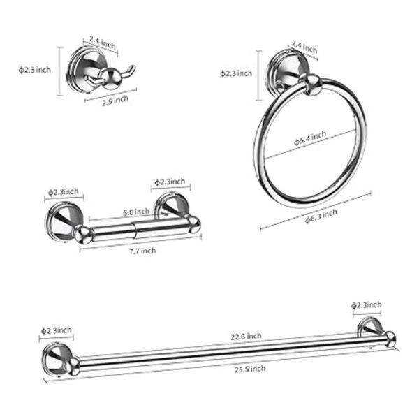 Toalleros para baño kit de accesorios de baño juego de 8