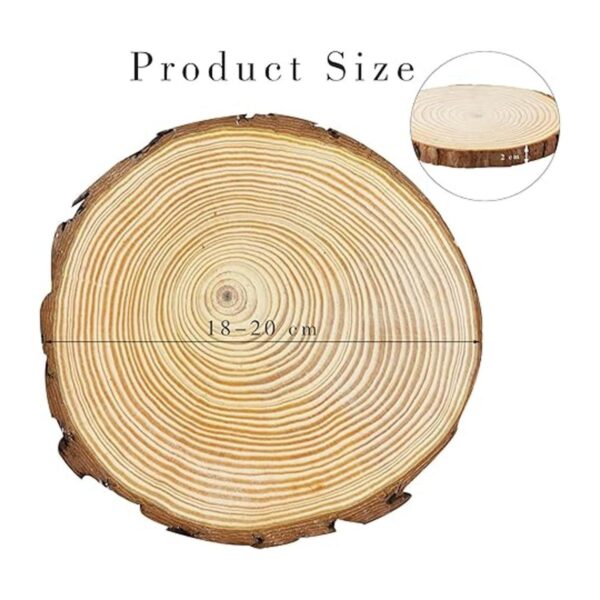 FSWCCK Paquete de 4 rebanadas de madera grandes sin