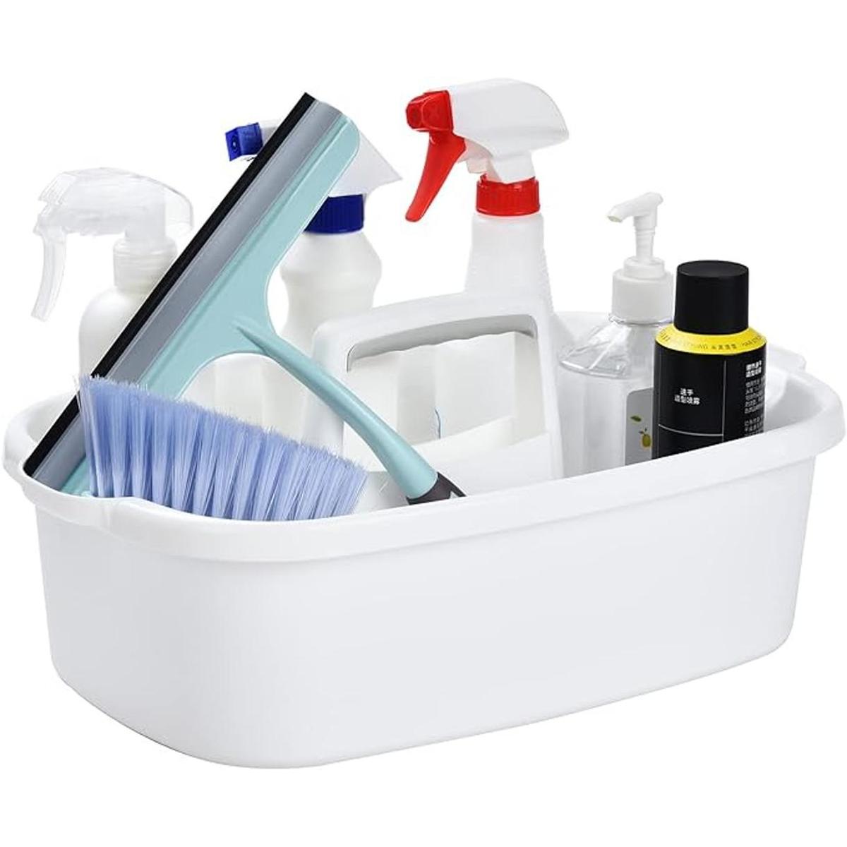 Haundry Organizador grande de suministros de limpieza con