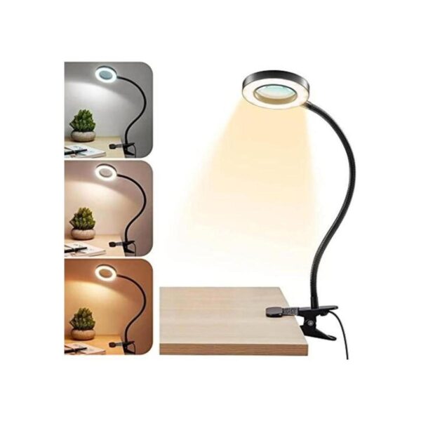 Lupa con luz 5X luz de clip de 9 W lámpara de escritorio_1