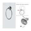 Toalleros para baño kit de accesorios de baño juego de 8