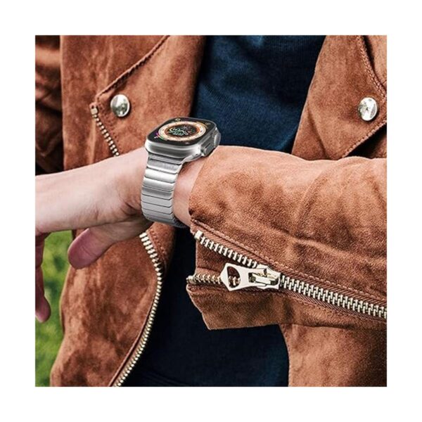 NewWays Correa de metal compatible con Apple Watch Band_4