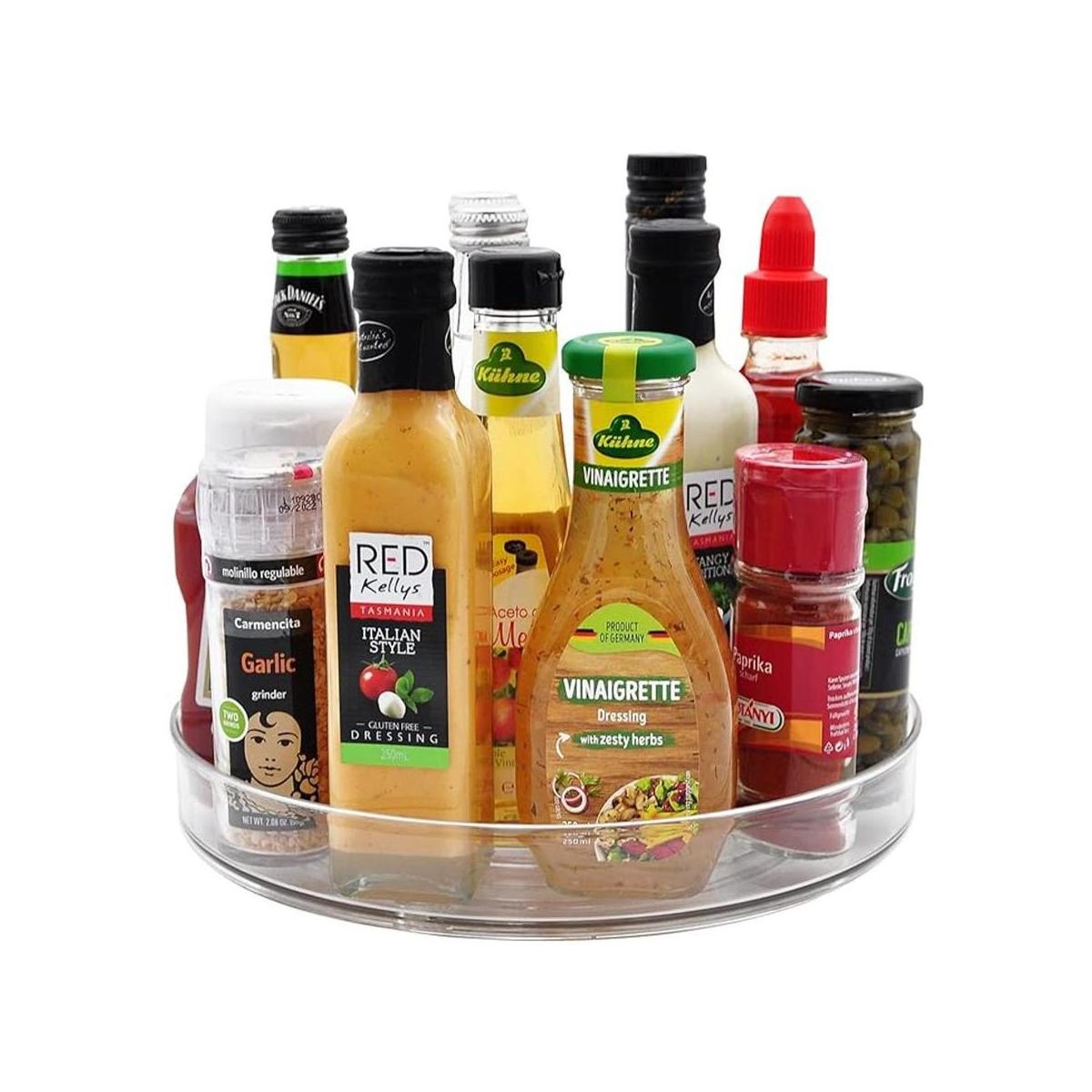 Large Lazy Susan Rotating Turntable Organizer for