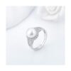 LGSY Anillo redondo de plata de ley 925 con circonita_5