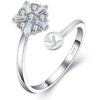 LGSY Anillos ajustables de plata de ley con circonita_1