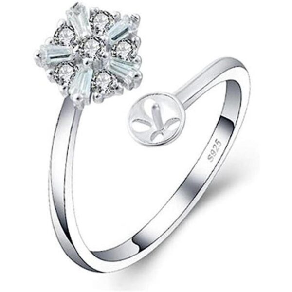 LGSY Anillos ajustables de plata de ley con circonita_1