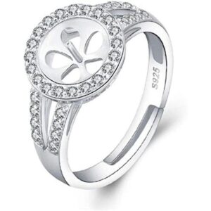 LGSY Anillo redondo de plata de ley 925 con circonita_1