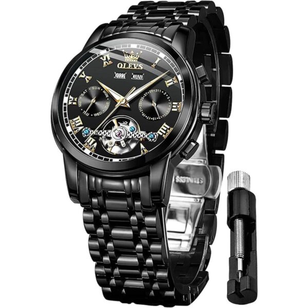 OLEVS Reloj automático Tourbillon mecánico automático de_1