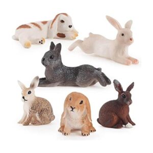Mini figuras de conejito para decoración de tartas de_1