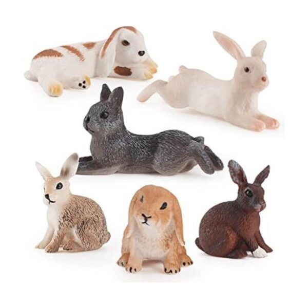 Mini figuras de conejito para decoración de tartas de_1