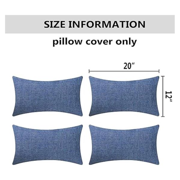 Home Brilliant Juego de 4 fundas de almohada decorativas
