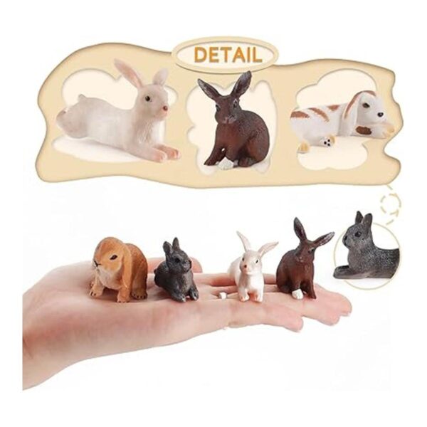 Mini figuras de conejito para decoración de tartas de_3