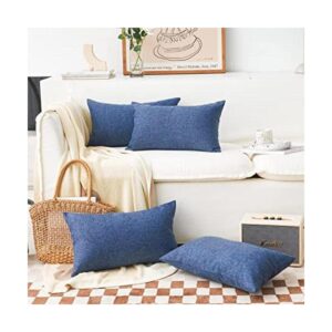 Home Brilliant Juego de 4 fundas de almohada decorativas