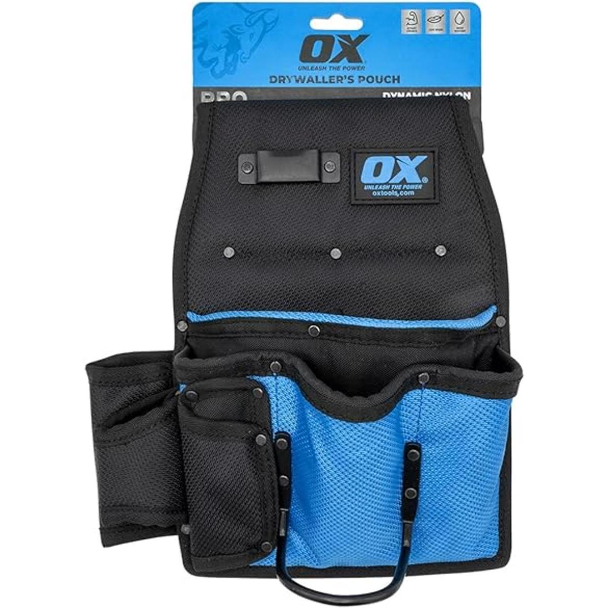 OX TOOLS Pro Dynamic Bolsa de yeso de nailon con 4