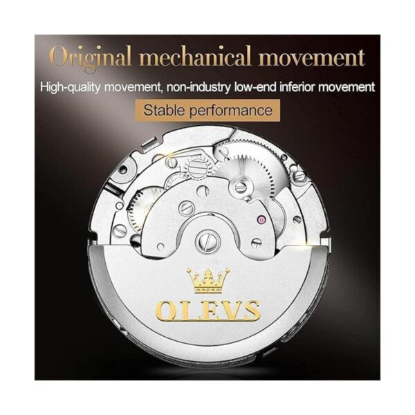 OLEVS Reloj automático Tourbillon mecánico automático de_4