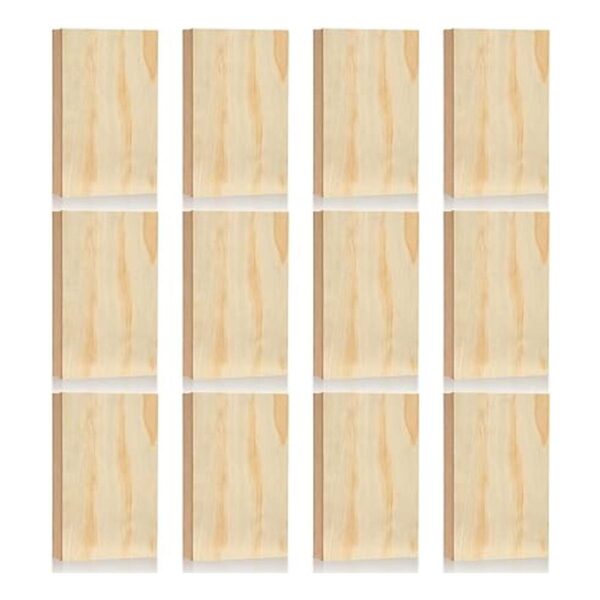 DEAYOU Paquete de 12 tableros de madera MDF sin acabar_3