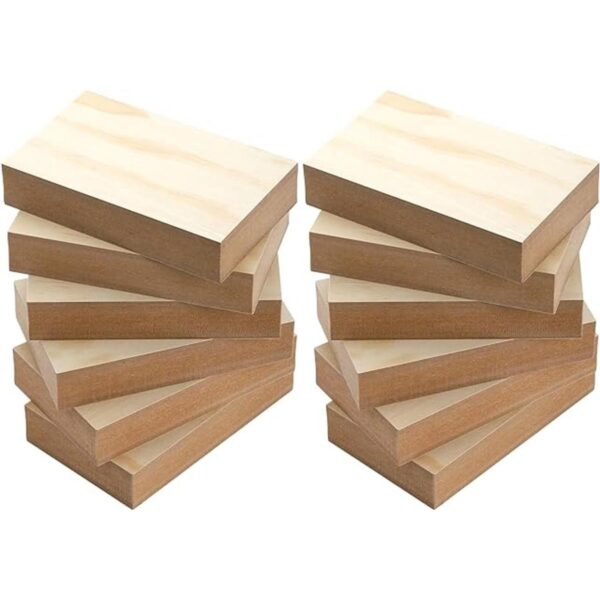 DEAYOU Paquete de 12 tableros de madera MDF sin acabar_4