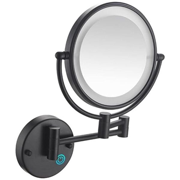 JMFHCD Espejo de maquillaje LED con luces y aumento de 10
