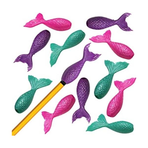 ArtCreativity Juego de 12 adornos de cola de sirena_1